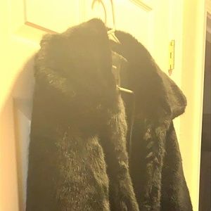 F21 Black Faux Fur Jacket